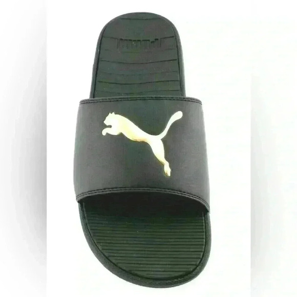 Puma  NWT black and gold men slide sandals - Picture 5 of 5
